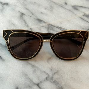 Tory Burch Art Deco Sunglasses with original case and cleaning cloth